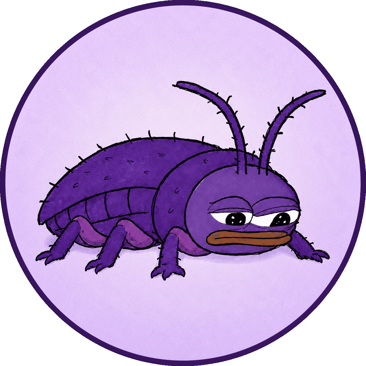 monroach purple cockroach mascot