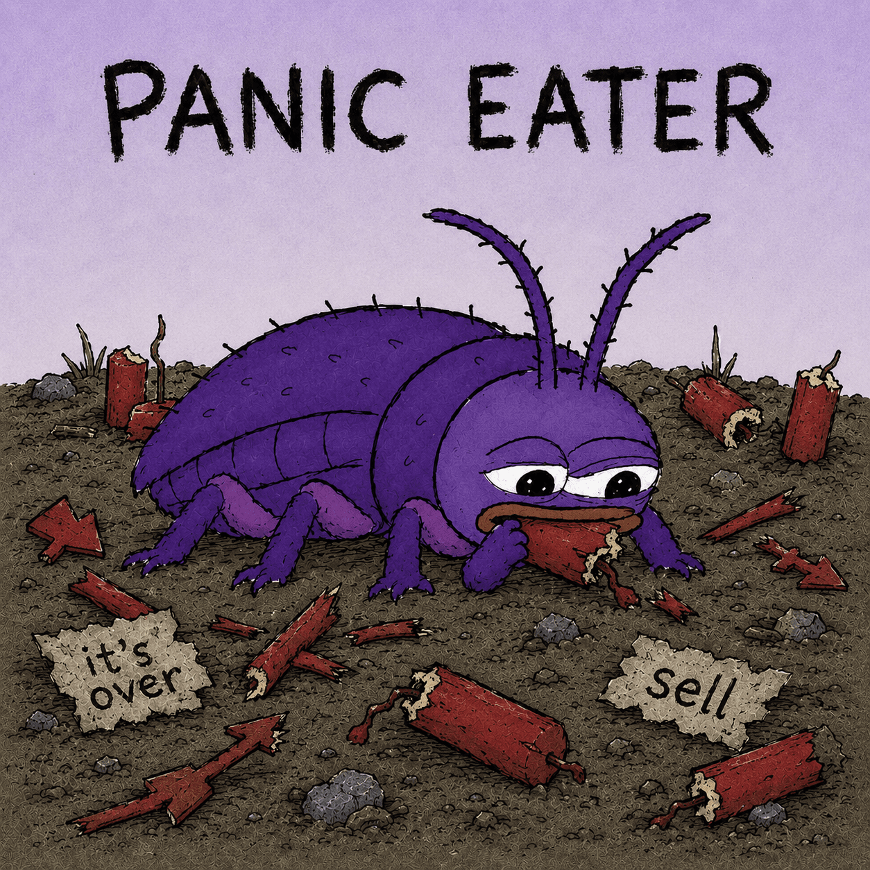 monroach eating panic candles